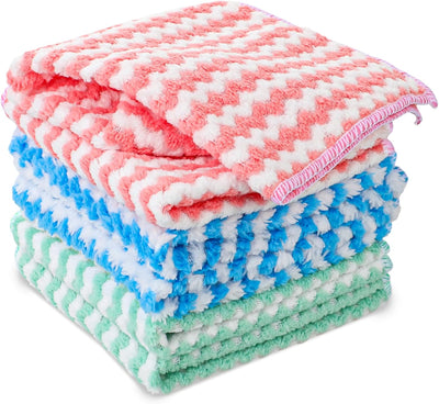 6 Paños Microfibra Reutilizables 12x12pulg Absorbentes