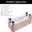 Intercambiador calor placas acero inox 80 de 4x12