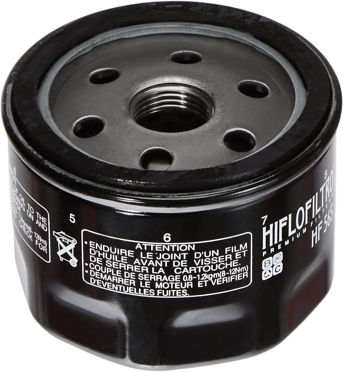 Filtro aceite HF565 Premium color negro