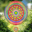 Molinillo viento mandala 12" decoración jardín