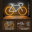 Letrero neón bicicleta USB dormitorio garaje 13.9x8.1pulg