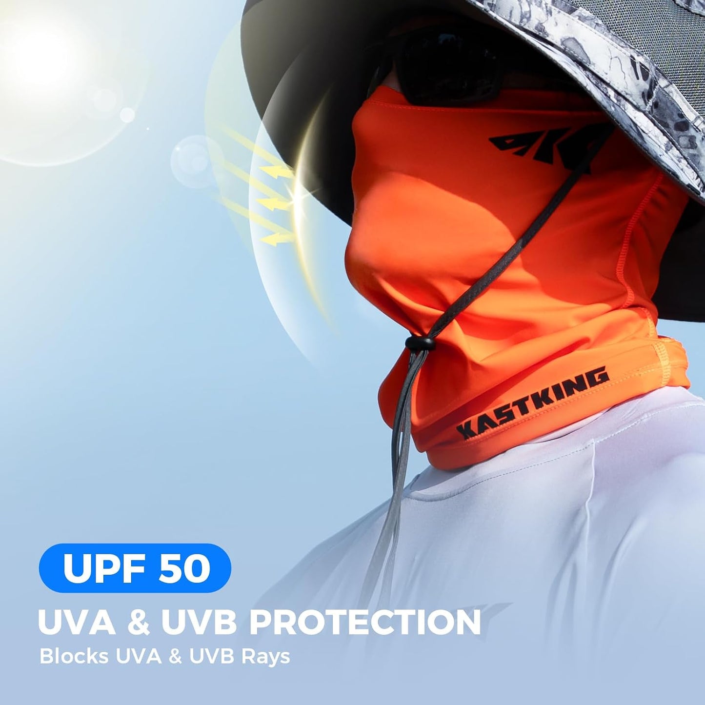 Polaina cuello UPF 50 Hydrocool para pesca y senderismo