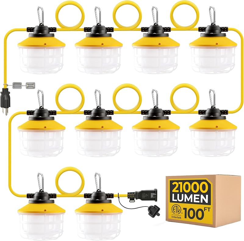 Cadena luces LED 100ft IP65 impermeable garaje
