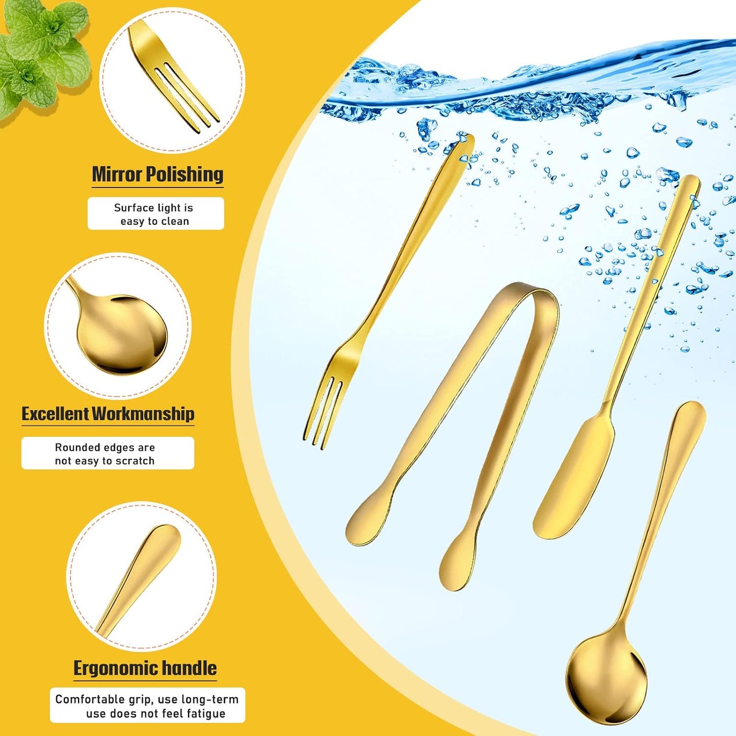 Accesorios tabla embutidos cuchillos dorado