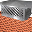 Tapa chimenea 17x21pulg ajustable para baldosas arcilla