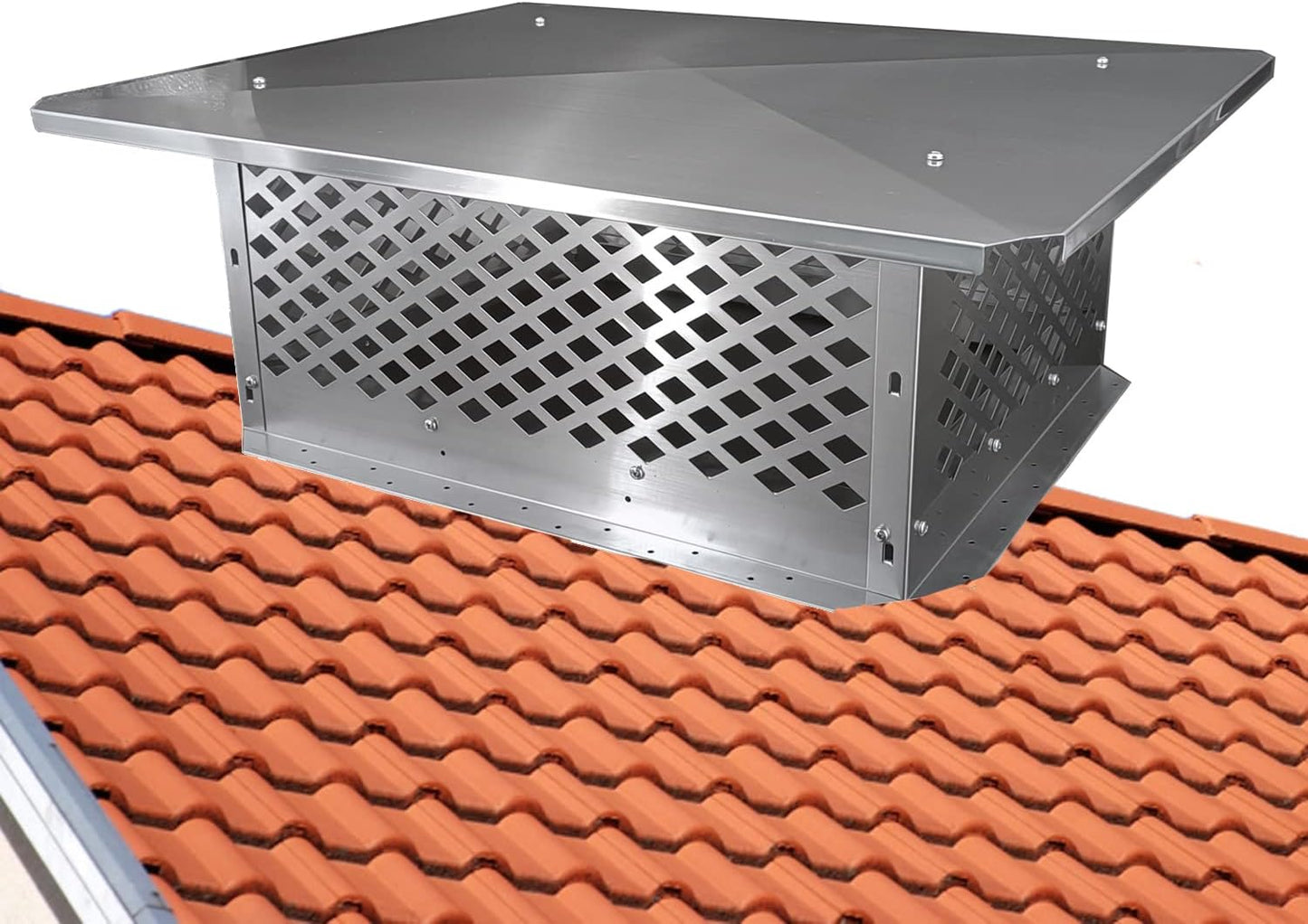 Tapa chimenea 17x21pulg ajustable para baldosas arcilla