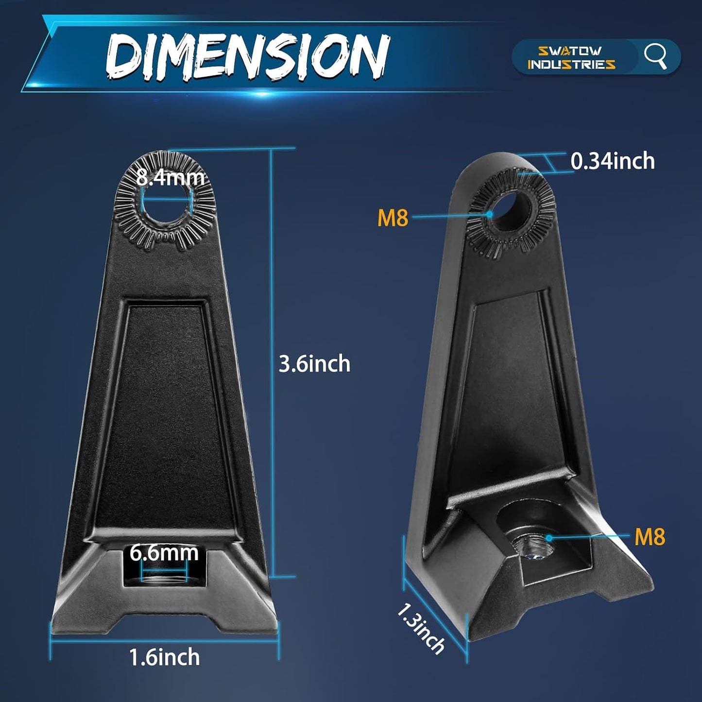 2 Pzas Soporte Luz Universal para Camiones ATV UTV