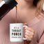 Taza cerámica con texto inspirador para mujer y familia
