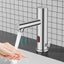 Grifo automático baño sensor infrarrojo manos libres cromado