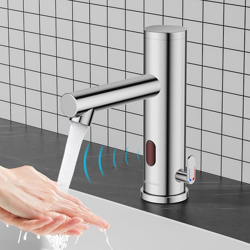 Grifo automático baño sensor infrarrojo manos libres cromado
