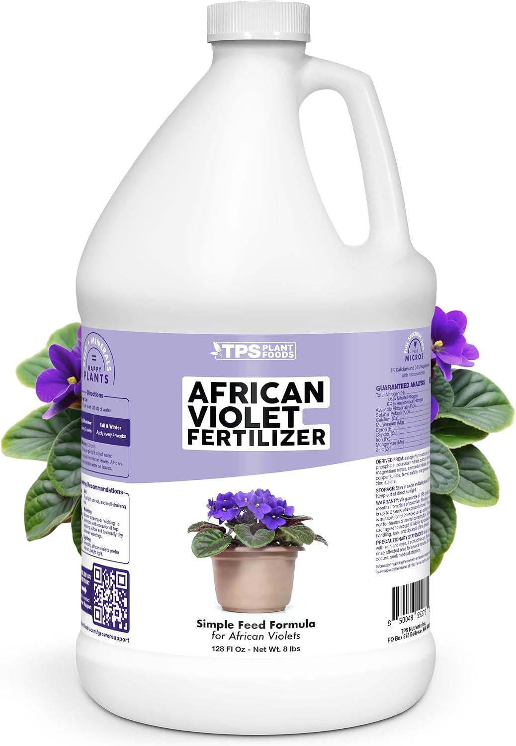Fertilizante líquido para plantas violeta africana 1gal