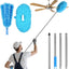 Plumero ventilador techo 13-49.7pulg poste extensión aspa ajustable