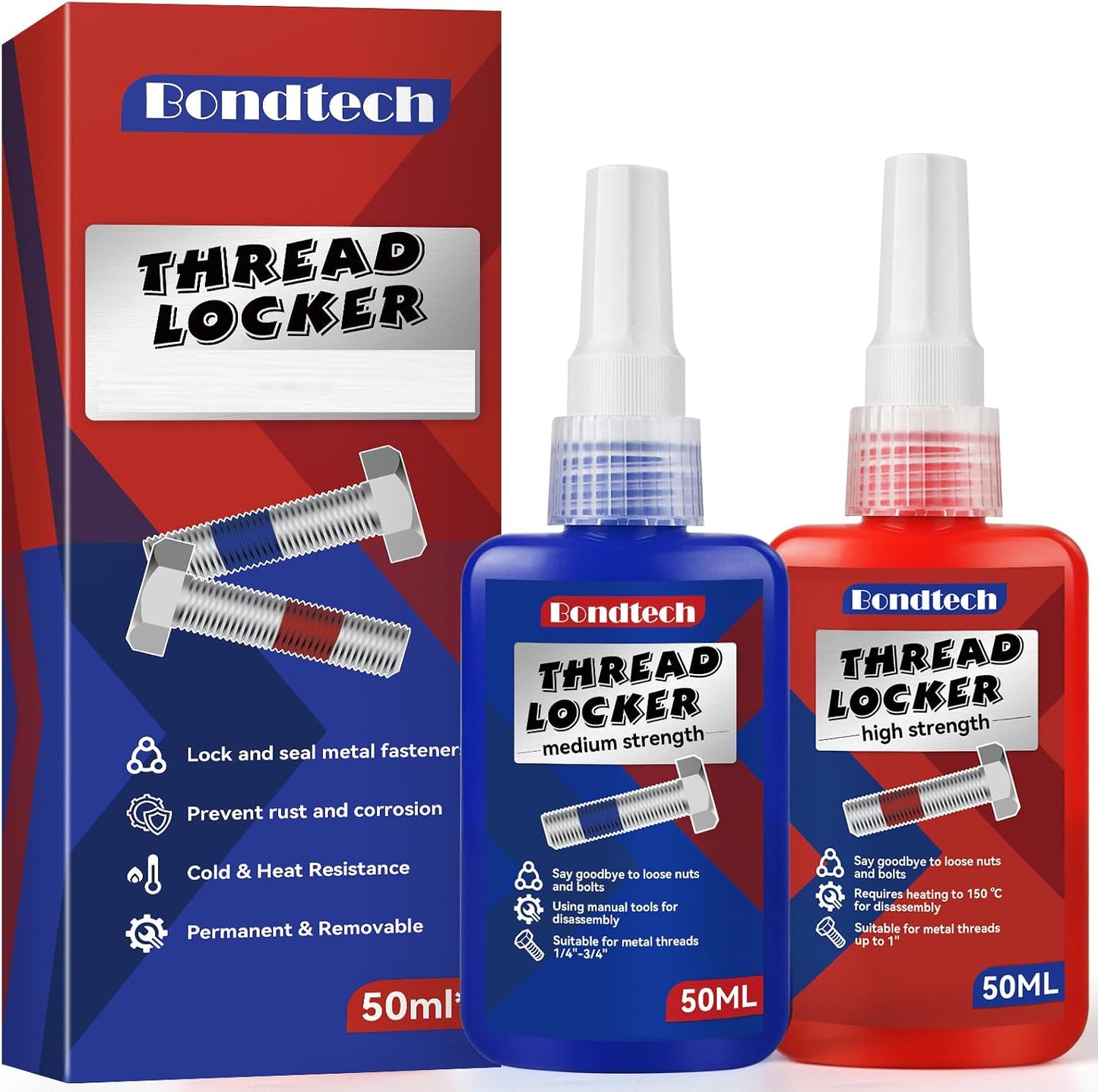 Fijador de roscas resistencia media-alta 100ml