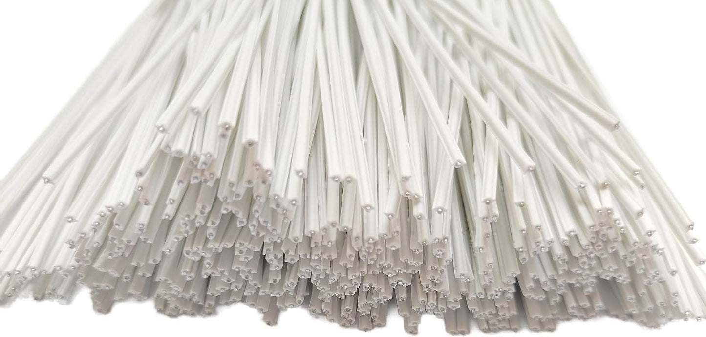 300 Lazos Plástico para Plantas 8pulg Blanco
