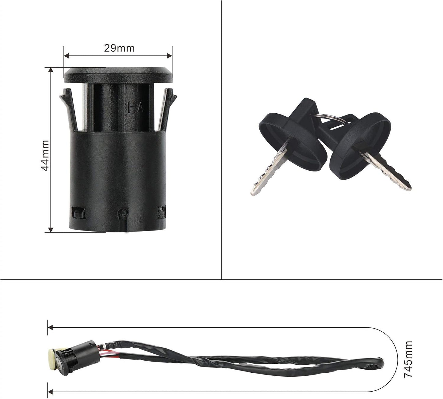 Interruptor llave encendido Honda TRX420 2000-06 impermeable