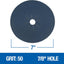Discos lijado piso circonio 7x7/8pulg 50X 25 Pzas