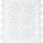 Mantel algodón ganchillo encaje 15x19pulg blanco
