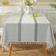 Mantel rectangular algodón para mesa 6ft 86x55pulg gris