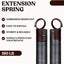 Resortes puerta garaje 160lb pack 2 marrón