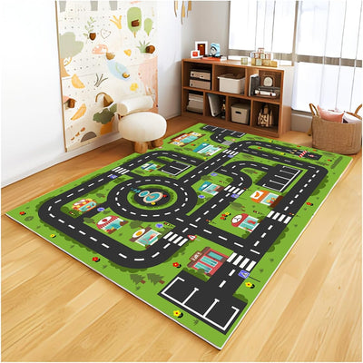 Alfombra de juego para niños con mapa de ciudad