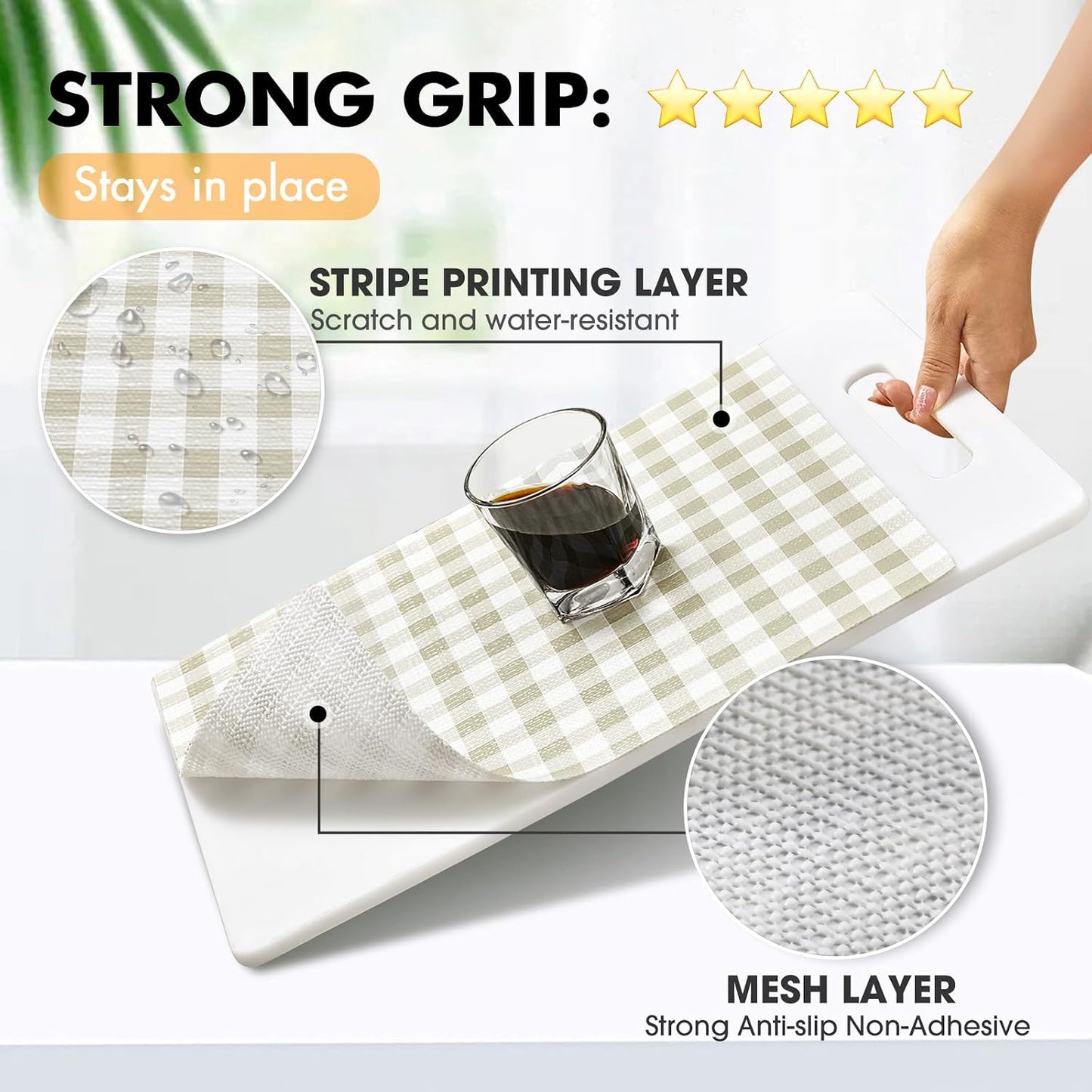 Revestimiento estantes cocina antiderrap impermeable