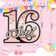 9 Pzas Letrero Feliz Cumpleaños Niñas Oro Rosa
