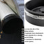 Tapa flexible PVC con abrazaderas acero inox negra