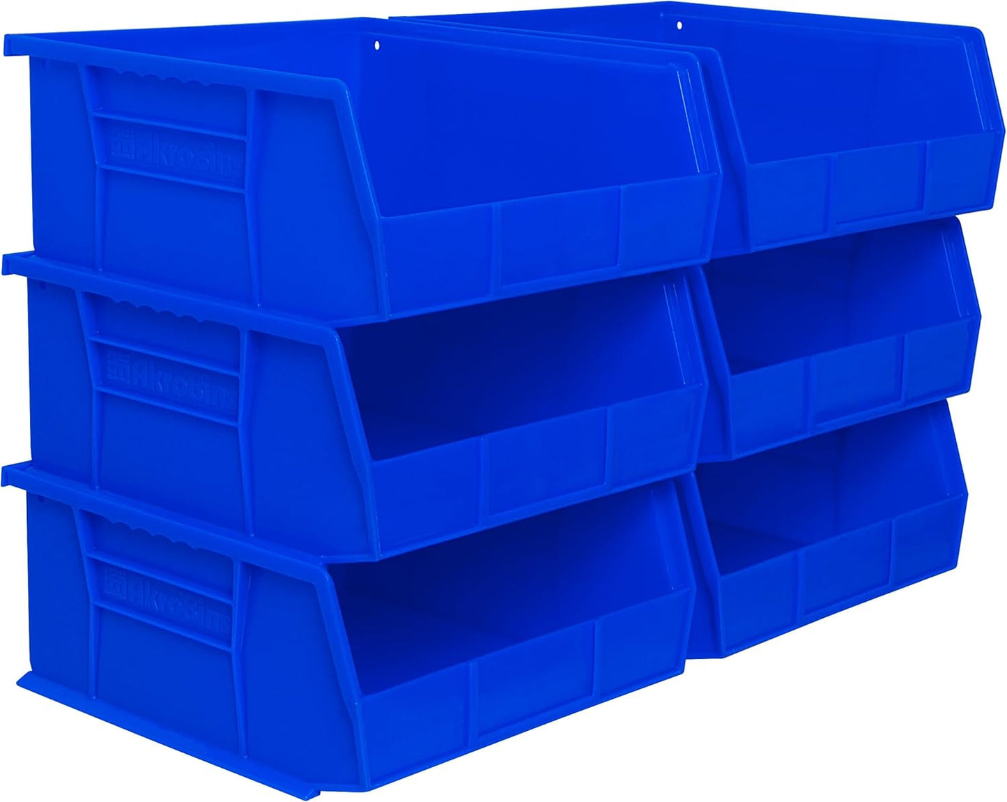 Cajón plástico apilable para almacenamiento