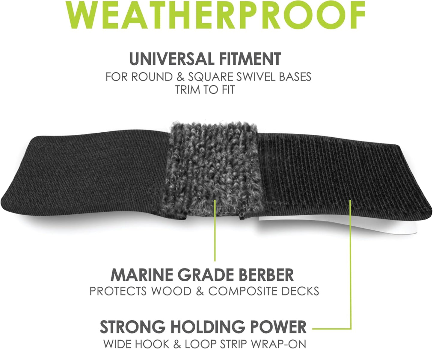 Protectores suelo para sillas con base trineo berber 16 pzas