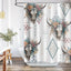 Cortina ducha calavera vaca occidental cactus 72x72pulg