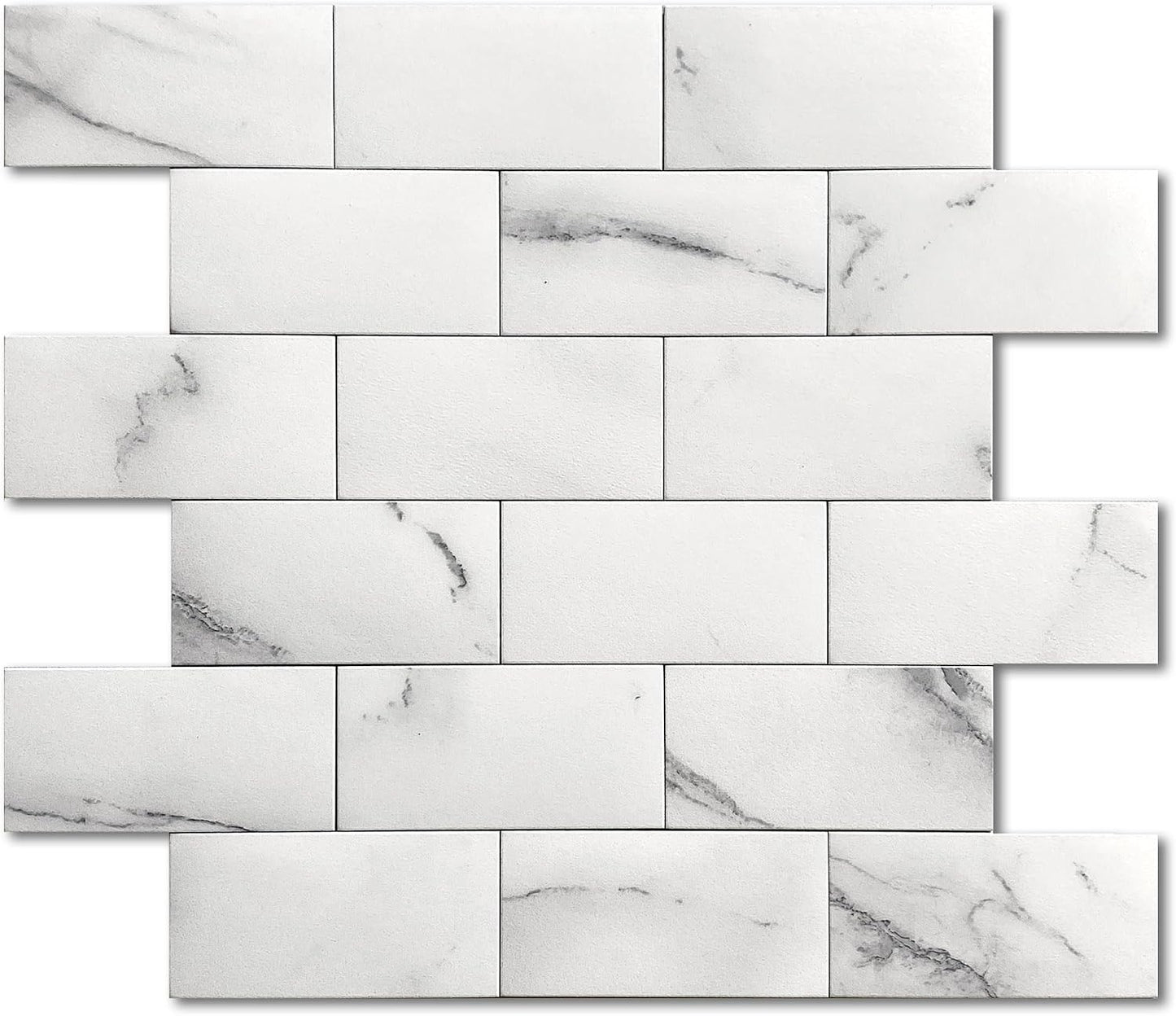 Azulejos adhesivos para baño ducha impermeables blanco 10uds