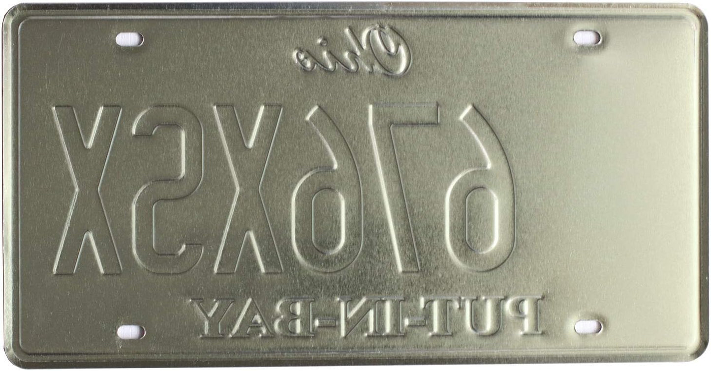 Placa matrícula vintage 6x12 pulg grabada Put-in-Bay