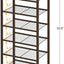 Zapatero alto metal 8 niveles 16-24 pares bronce