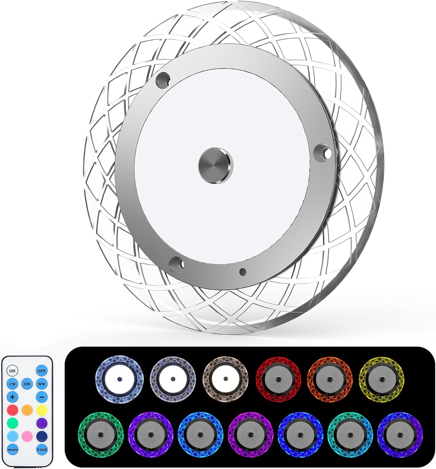 Luces RV 600LM 3 temperaturas 8 luces multicolores
