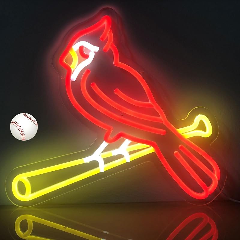 Letrero neón béisbol USB luces regulables para sala set