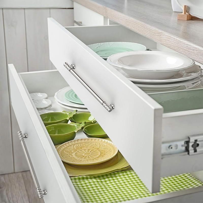 10 Manijas Níquel Cepillado 7.5" Accesorios Cocina