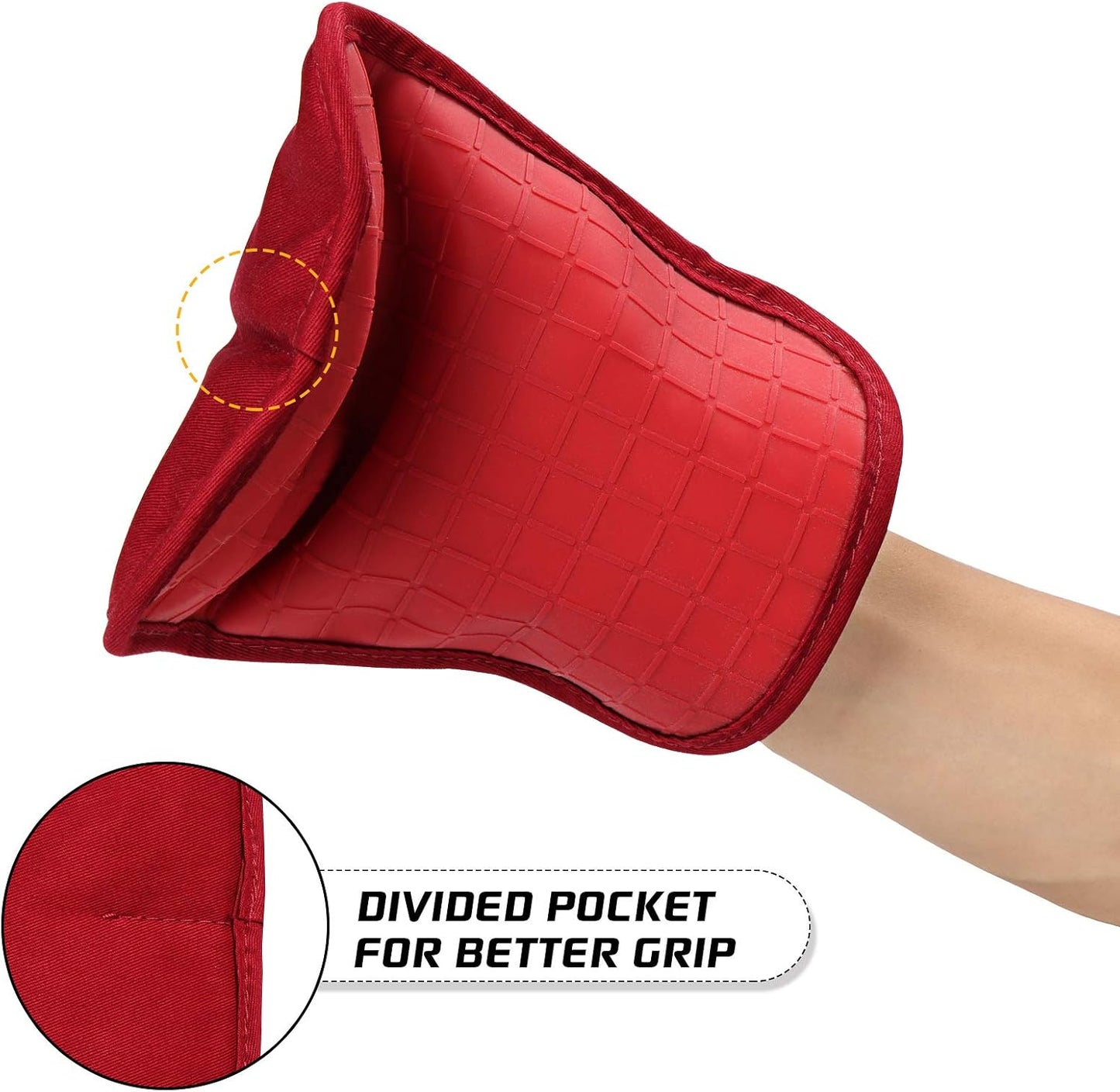 Soportes silicona para ollas set 2 resistentes calor