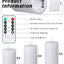 Set 12 Velas LED Sin Llama Con Control Remoto Boda