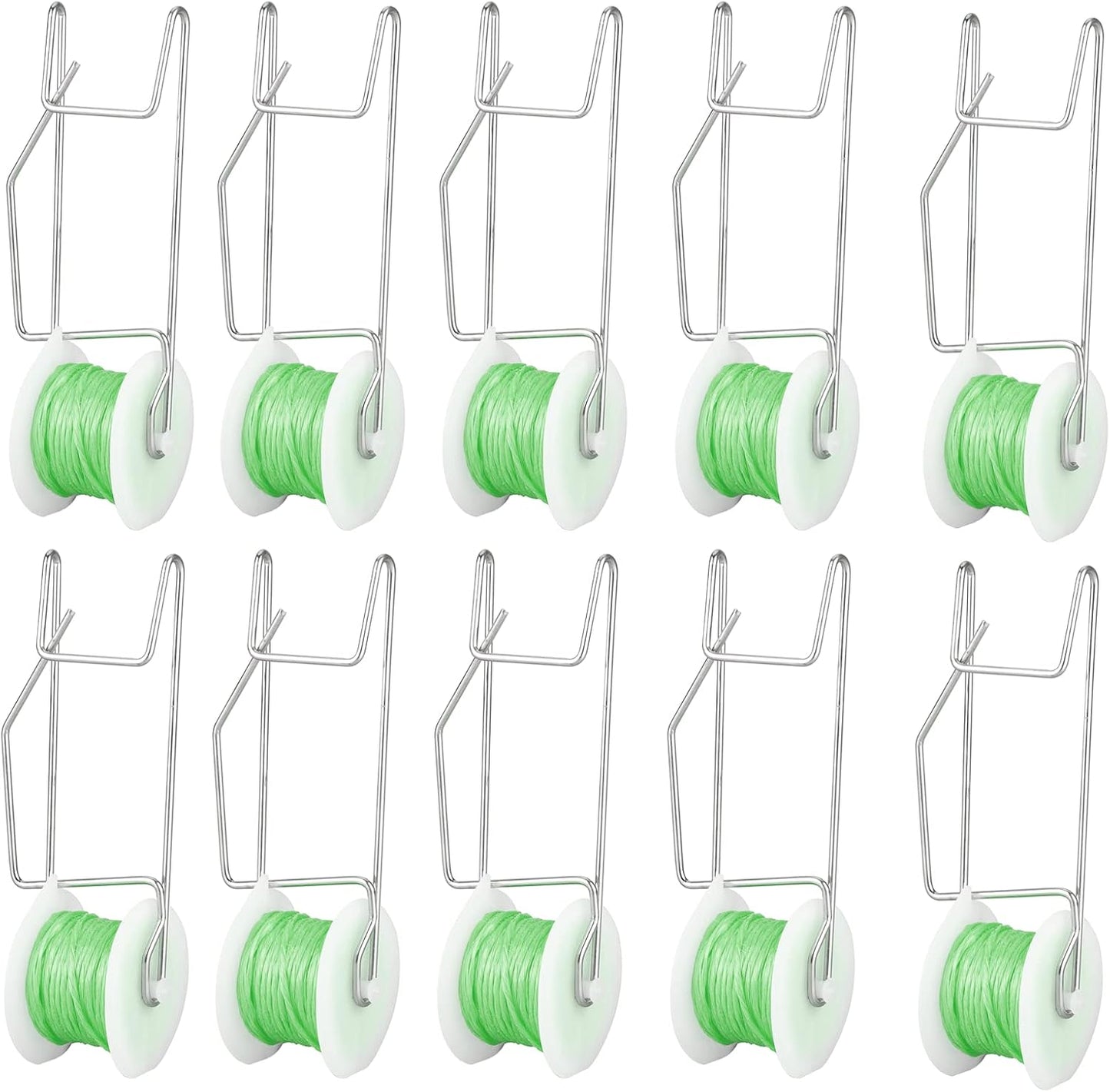 Set 10 ganchos rodillo enrejado tomate 49ft