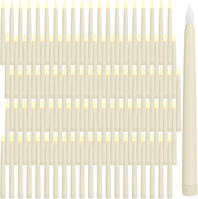 100 Velas LED Marfil Parpadeantes 9.7pulg Navidad Hogar