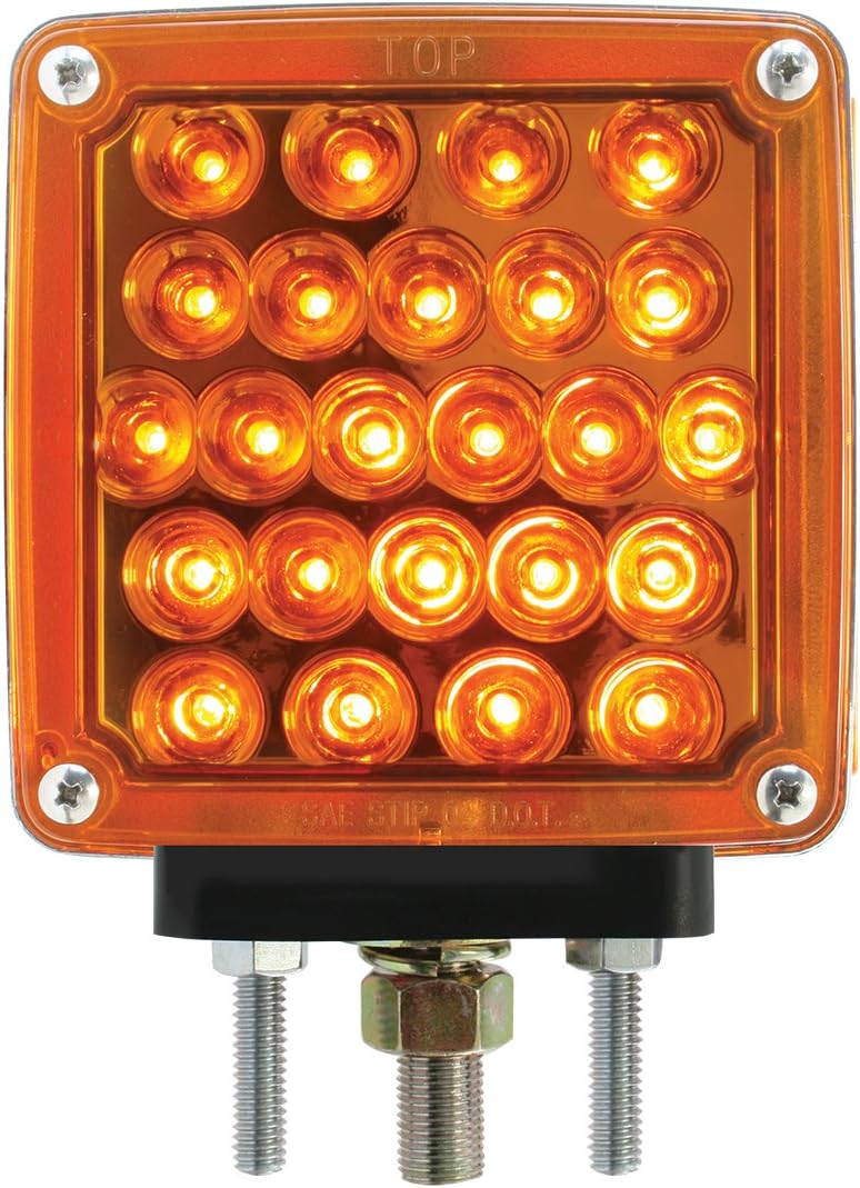 Luz pedestal 2 cara ámbar/rojo 77624