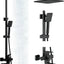 Grifo ducha expuesto negro 9pulg sistema lluvia