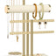 Soporte pulseras 3 niveles terciopelo beige organiz. joyas