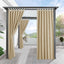 Cortinas opacas impermeables para patio 52"