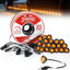 20 Luces LED Ámbar 3/4 DC con 20 Arneses Hembra para Camión