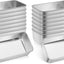 16 Moldes Acero Inox 9x5pulg para Pan Casero y Hornear