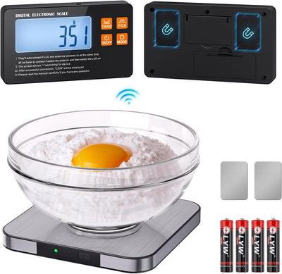 Báscula cocina digital LCD inalámbrica 33lb 0.1oz