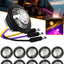 Luces LED remolque 3/4'' ámbar-morado 12V impermeables
