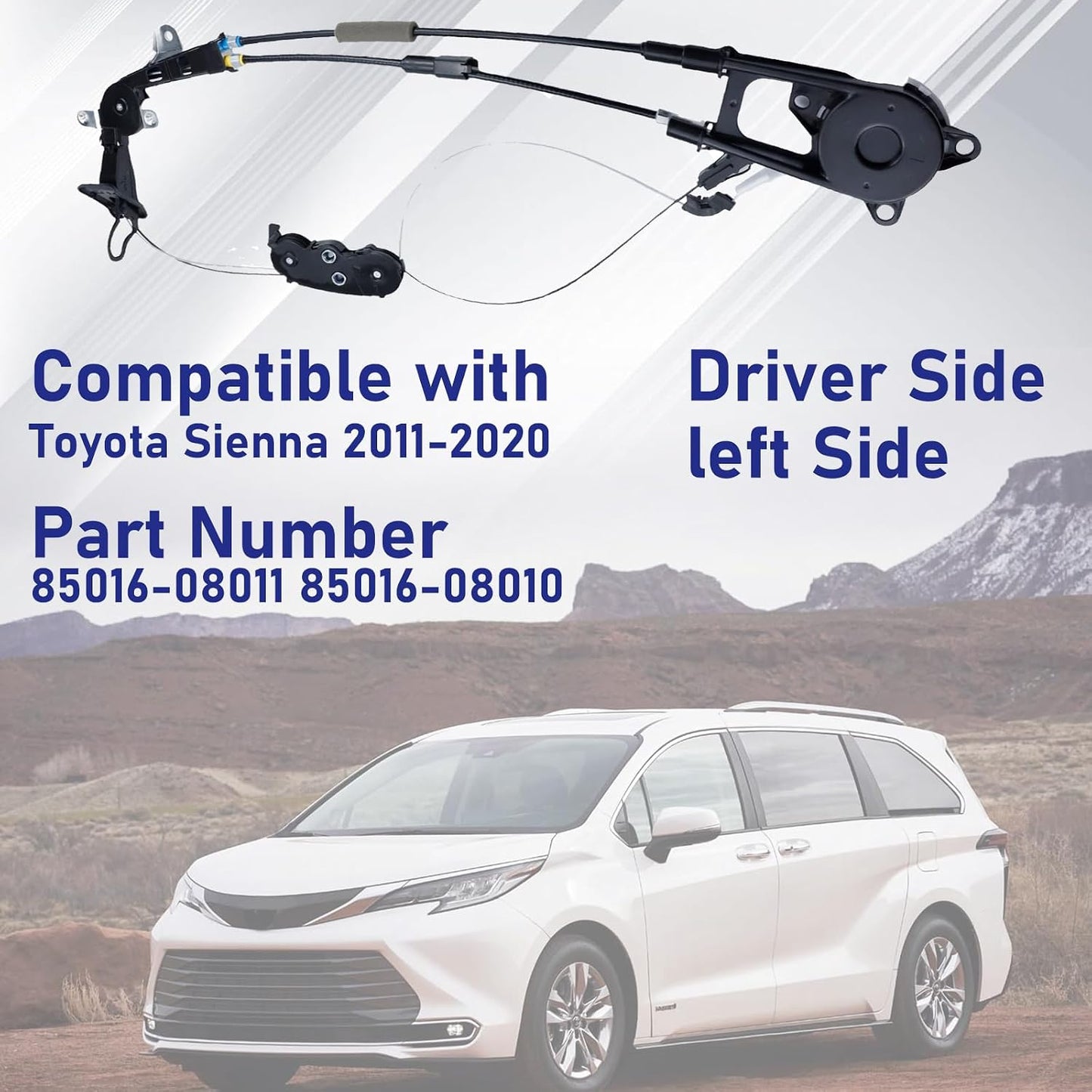 Subensamblaje cable puerta eléctrica Toyota Sienna 11-20