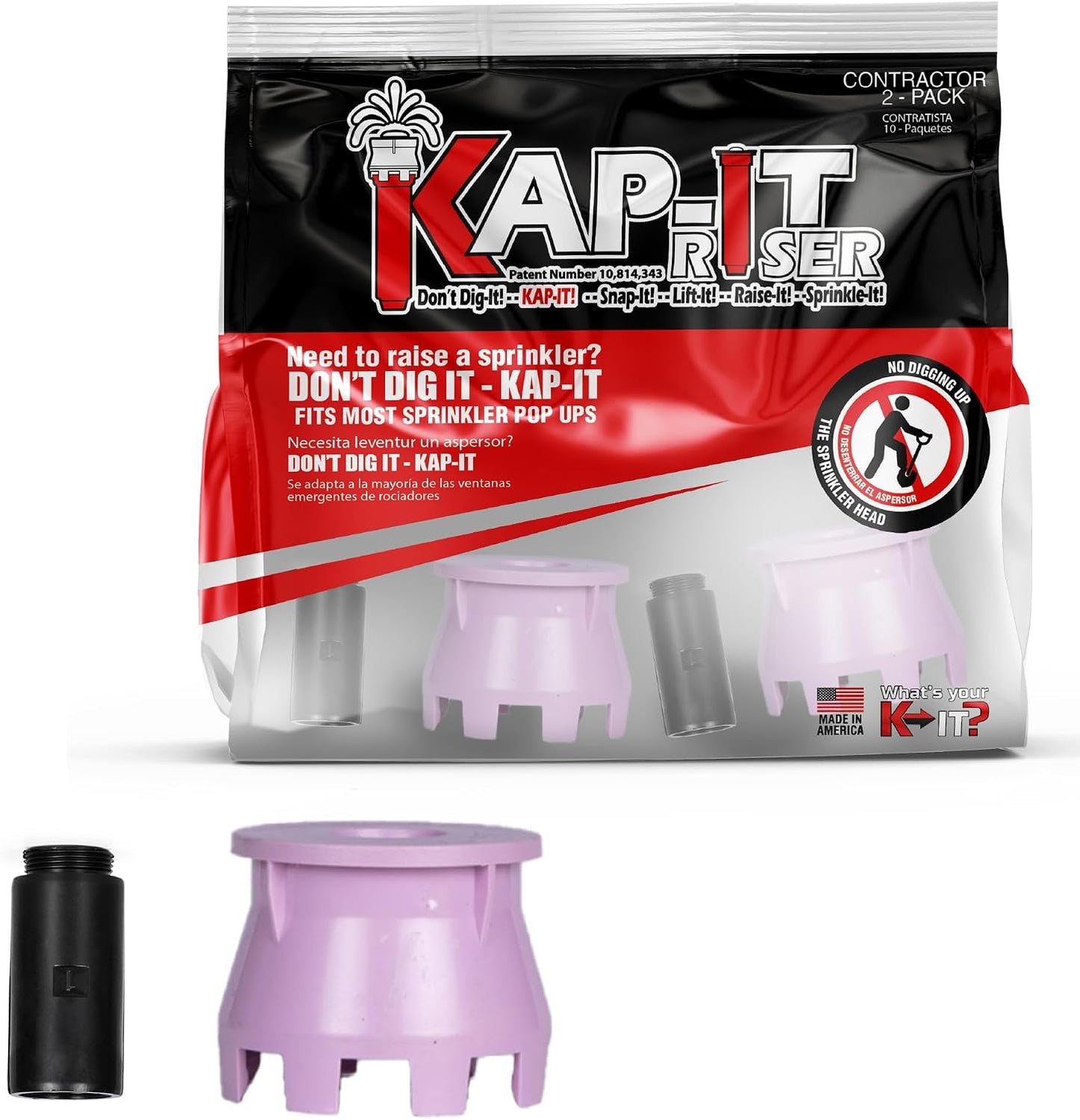 2 Pzas Extensión Elevador 1.5pulg Morado Adaptador Altura Césped